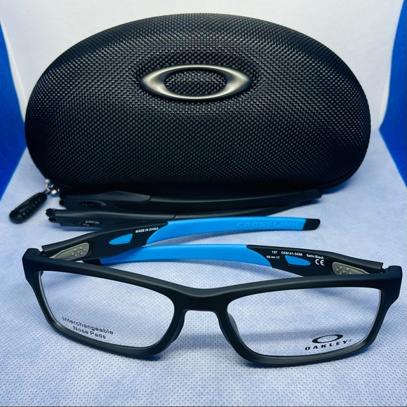 New OAKLEY OX8118-0156 CROSSLINK Fit (A) Satin Black 56/17/137 RX Eyeglasses - Picture 4 of 9